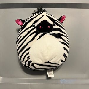 Zebra Plush Toy with Pink Accents
